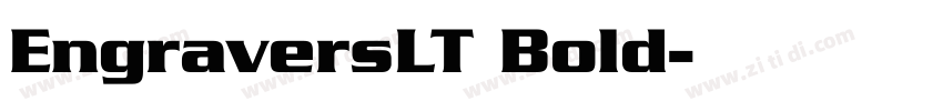 EngraversLT Bold字体转换